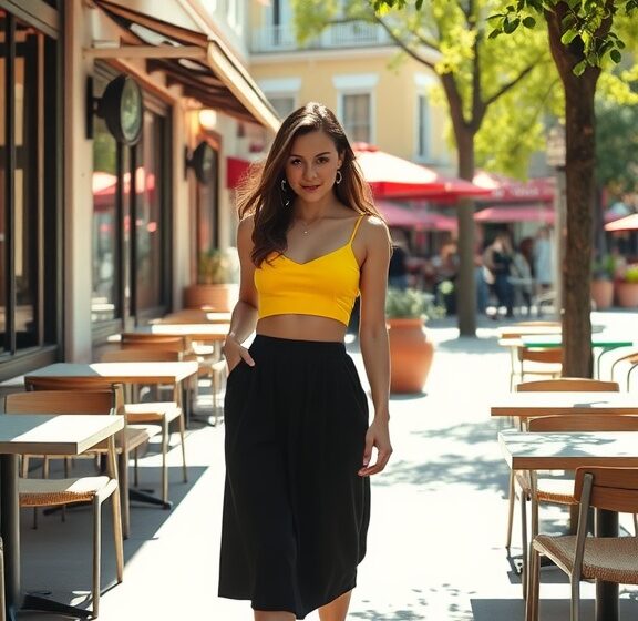 10 Stylish Outfit Ideas with a Black Midi Skirt