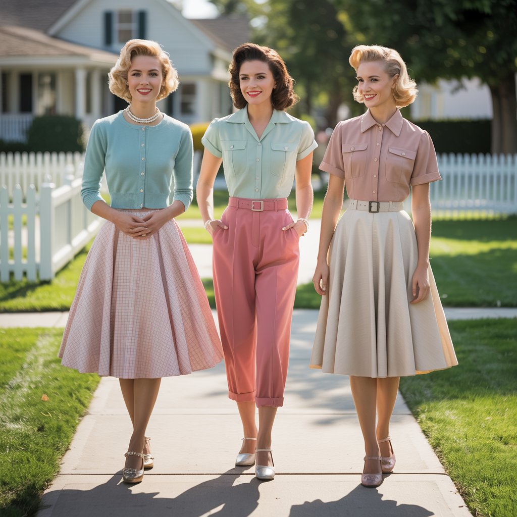 1950s Fashion Casual Outfits