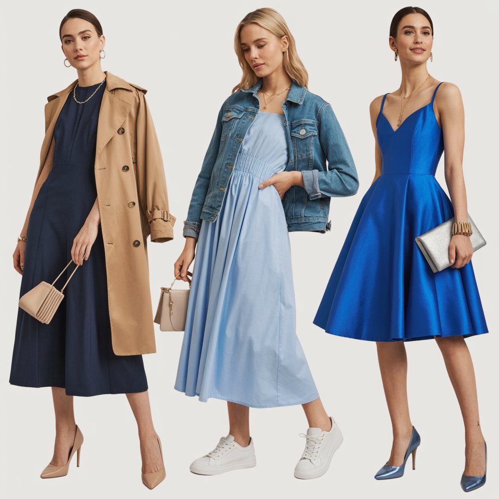Blue Dress Outfit Ideas