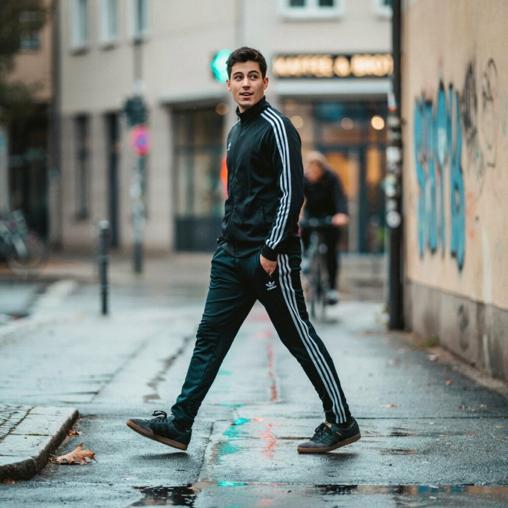 15 Eye-Catching Adidas Track Pants Outfit Ideas for Street Style