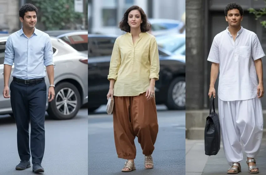  15 Lovely Baggy with Short Kurti Outfit Ideas for Casual Days