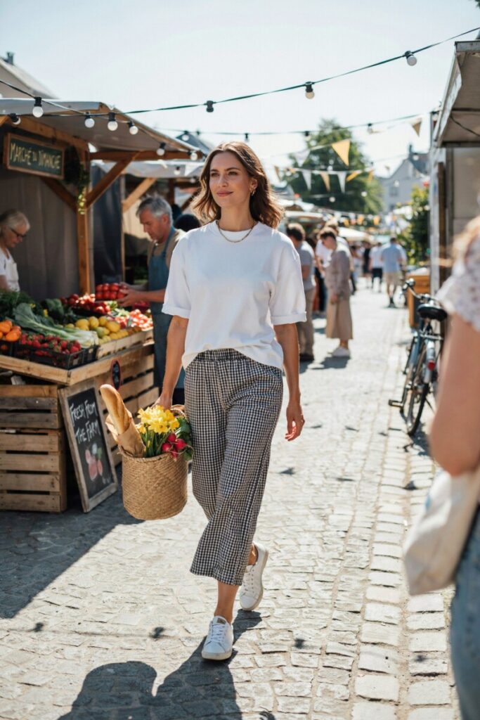 Casual Chic with a White Tee