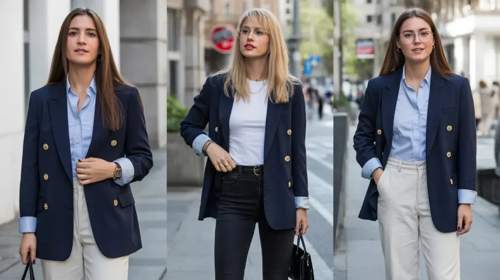 Blue Blazer Outfits for Women Ideas
