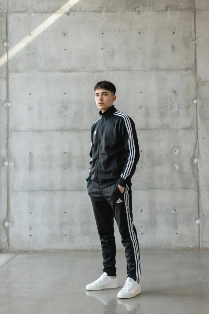 Monochrome Adidas Logo Outfit