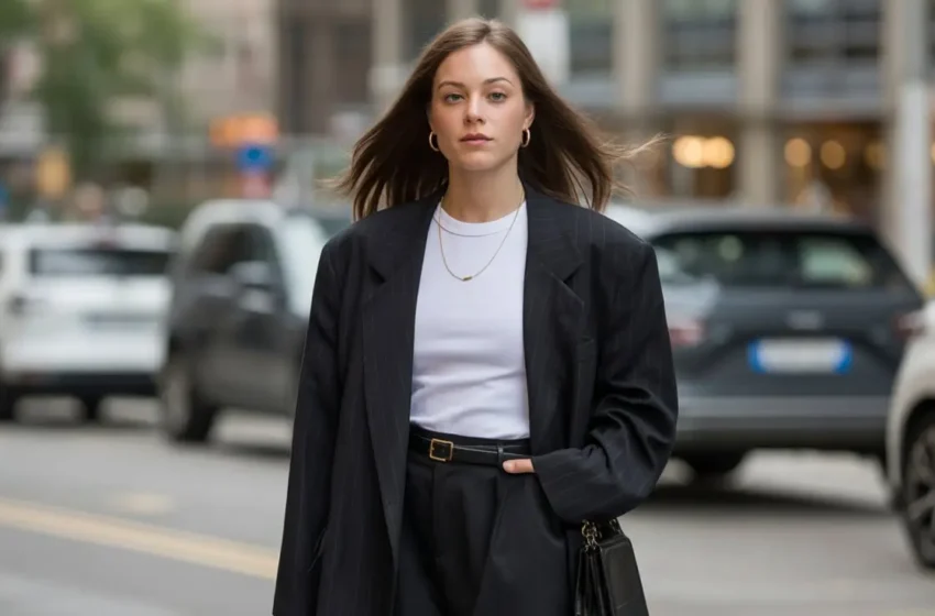  15 Chic Black Blazer Outfits for Women and Skirt Combos